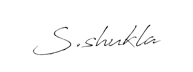 How to make S.shukla name signature. Use Antro_Vectra style for creating short signs online. This is the latest handwritten sign. S.shukla signature style 6 images and pictures png