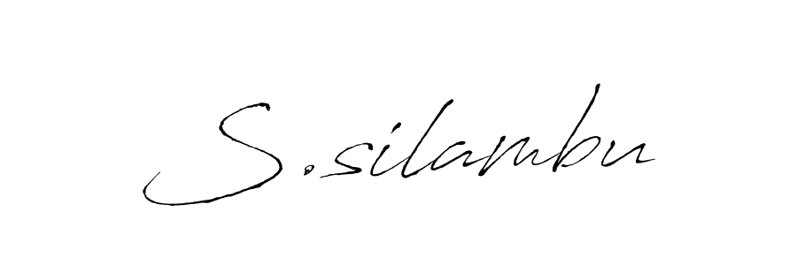Also we have S.silambu name is the best signature style. Create professional handwritten signature collection using Antro_Vectra autograph style. S.silambu signature style 6 images and pictures png