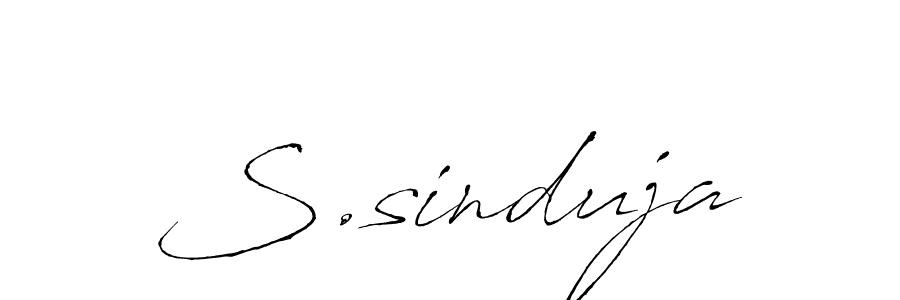 Also we have S.sinduja name is the best signature style. Create professional handwritten signature collection using Antro_Vectra autograph style. S.sinduja signature style 6 images and pictures png