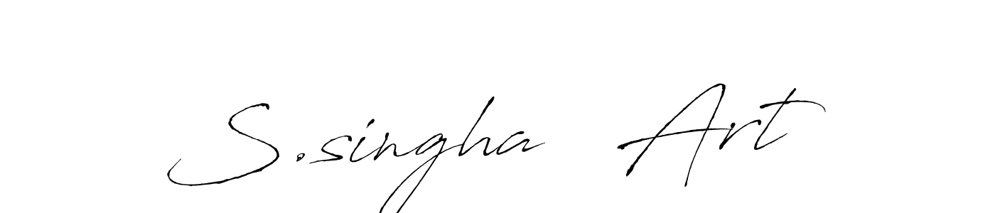 Antro_Vectra is a professional signature style that is perfect for those who want to add a touch of class to their signature. It is also a great choice for those who want to make their signature more unique. Get S.singha   Art name to fancy signature for free. S.singha   Art signature style 6 images and pictures png