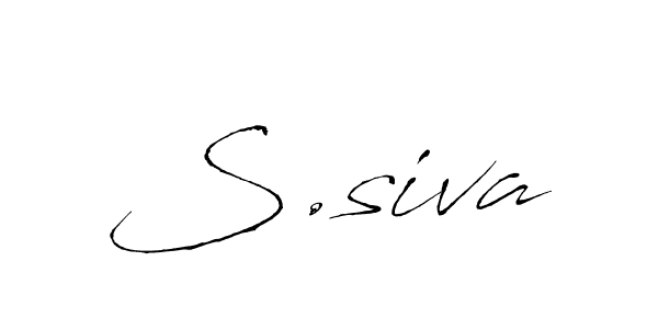 The best way (Antro_Vectra) to make a short signature is to pick only two or three words in your name. The name S.siva include a total of six letters. For converting this name. S.siva signature style 6 images and pictures png