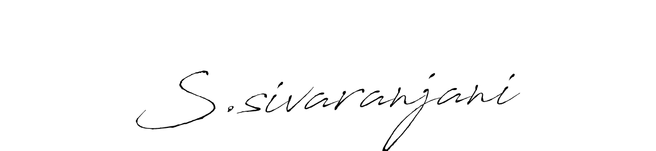 This is the best signature style for the S.sivaranjani name. Also you like these signature font (Antro_Vectra). Mix name signature. S.sivaranjani signature style 6 images and pictures png