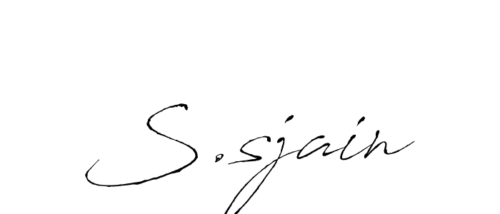 Similarly Antro_Vectra is the best handwritten signature design. Signature creator online .You can use it as an online autograph creator for name S.sjain. S.sjain signature style 6 images and pictures png