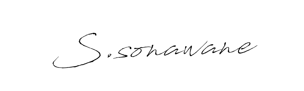 How to make S.sonawane signature? Antro_Vectra is a professional autograph style. Create handwritten signature for S.sonawane name. S.sonawane signature style 6 images and pictures png