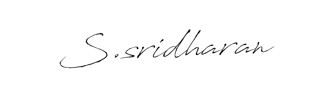 S.sridharan stylish signature style. Best Handwritten Sign (Antro_Vectra) for my name. Handwritten Signature Collection Ideas for my name S.sridharan. S.sridharan signature style 6 images and pictures png