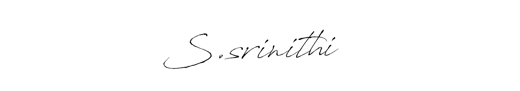 Create a beautiful signature design for name S.srinithi ❣️. With this signature (Antro_Vectra) fonts, you can make a handwritten signature for free. S.srinithi ❣️ signature style 6 images and pictures png