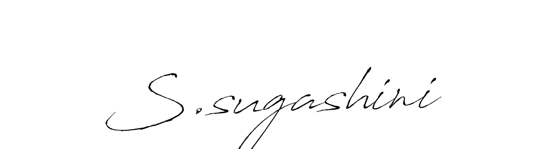 Create a beautiful signature design for name S.sugashini. With this signature (Antro_Vectra) fonts, you can make a handwritten signature for free. S.sugashini signature style 6 images and pictures png