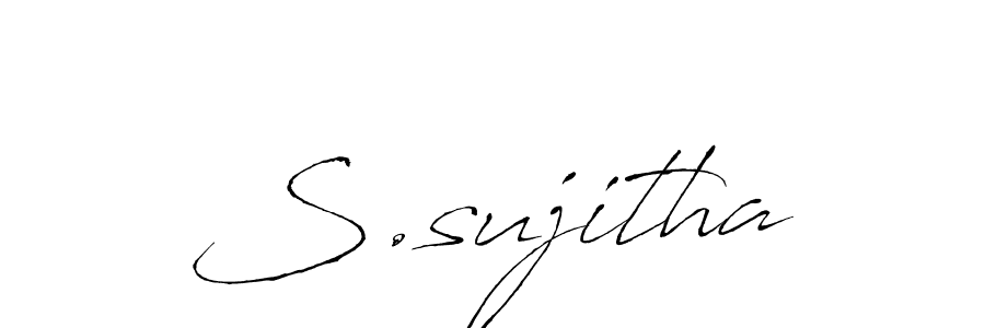 Best and Professional Signature Style for S.sujitha. Antro_Vectra Best Signature Style Collection. S.sujitha signature style 6 images and pictures png