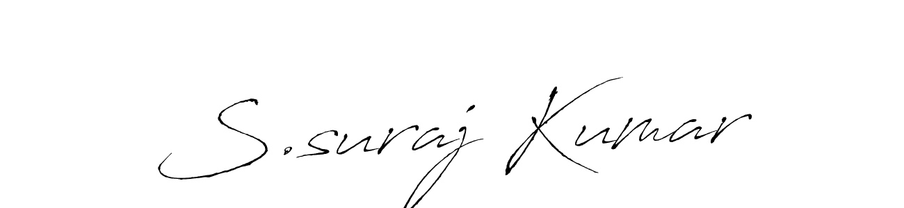 Use a signature maker to create a handwritten signature online. With this signature software, you can design (Antro_Vectra) your own signature for name S.suraj Kumar. S.suraj Kumar signature style 6 images and pictures png