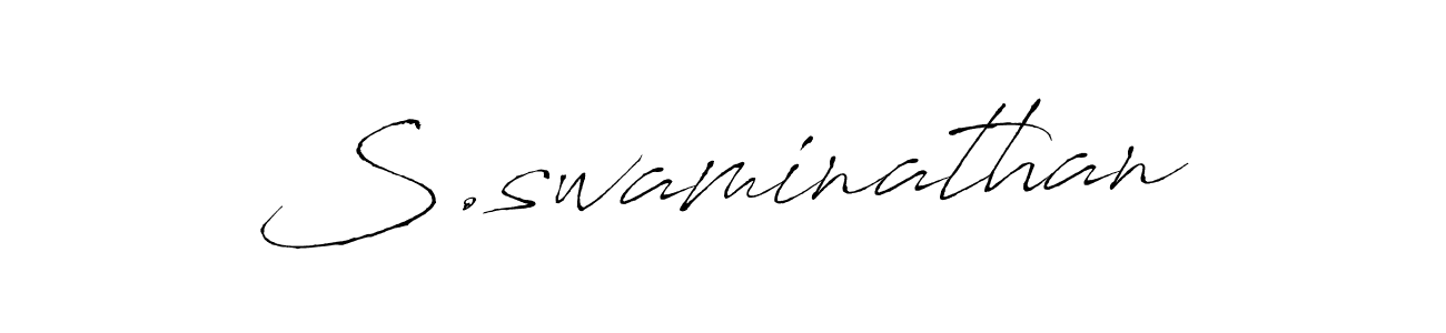 S.swaminathan stylish signature style. Best Handwritten Sign (Antro_Vectra) for my name. Handwritten Signature Collection Ideas for my name S.swaminathan. S.swaminathan signature style 6 images and pictures png