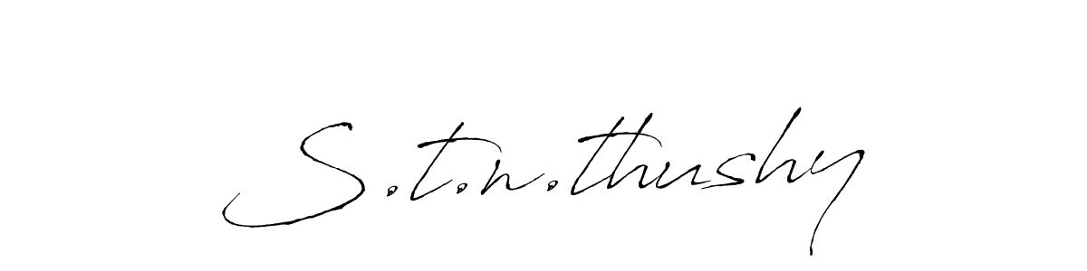 Once you've used our free online signature maker to create your best signature Antro_Vectra style, it's time to enjoy all of the benefits that S.t.n.thushy name signing documents. S.t.n.thushy signature style 6 images and pictures png