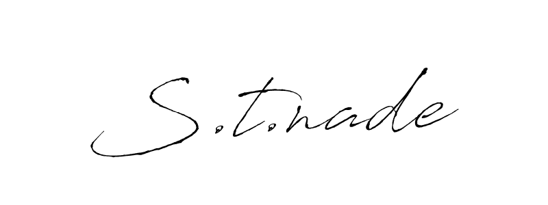 Also You can easily find your signature by using the search form. We will create S.t.nade name handwritten signature images for you free of cost using Antro_Vectra sign style. S.t.nade signature style 6 images and pictures png