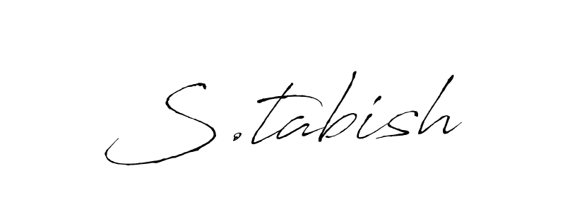 How to Draw S.tabish signature style? Antro_Vectra is a latest design signature styles for name S.tabish. S.tabish signature style 6 images and pictures png