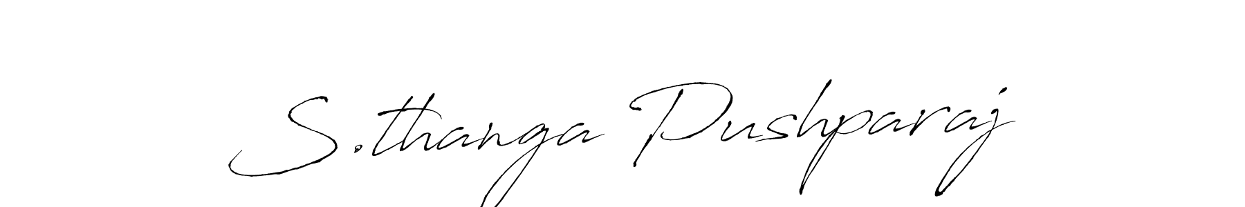 How to Draw S.thanga Pushparaj signature style? Antro_Vectra is a latest design signature styles for name S.thanga Pushparaj. S.thanga Pushparaj signature style 6 images and pictures png