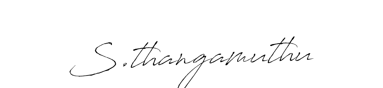 if you are searching for the best signature style for your name S.thangamuthu. so please give up your signature search. here we have designed multiple signature styles  using Antro_Vectra. S.thangamuthu signature style 6 images and pictures png