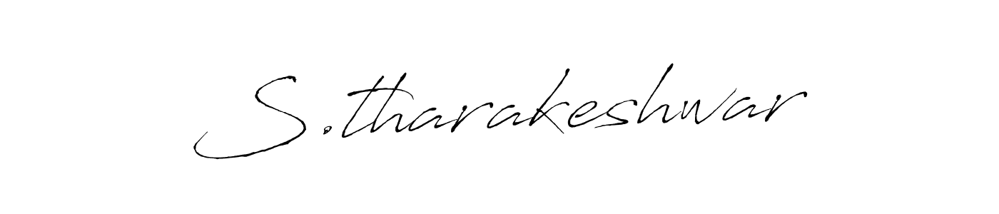 S.tharakeshwar stylish signature style. Best Handwritten Sign (Antro_Vectra) for my name. Handwritten Signature Collection Ideas for my name S.tharakeshwar. S.tharakeshwar signature style 6 images and pictures png