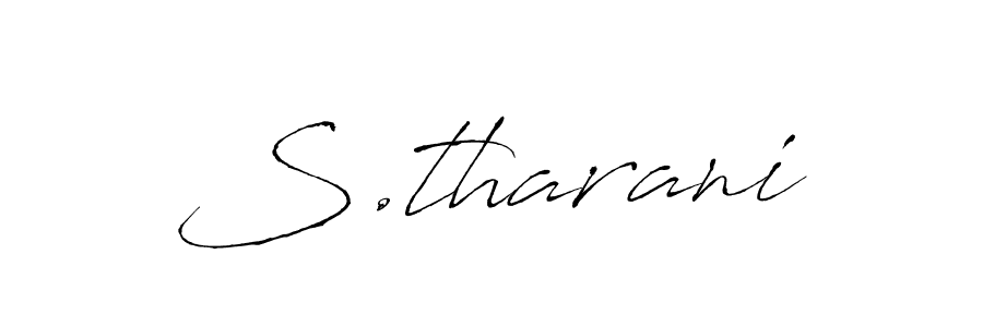 You should practise on your own different ways (Antro_Vectra) to write your name (S.tharani) in signature. don't let someone else do it for you. S.tharani signature style 6 images and pictures png