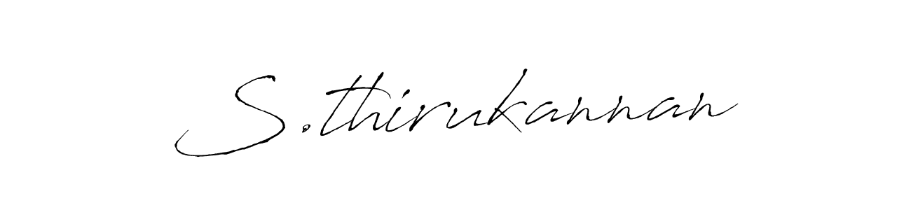 Make a beautiful signature design for name S.thirukannan. With this signature (Antro_Vectra) style, you can create a handwritten signature for free. S.thirukannan signature style 6 images and pictures png