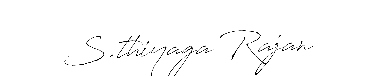 Make a beautiful signature design for name S.thiyaga Rajan. With this signature (Antro_Vectra) style, you can create a handwritten signature for free. S.thiyaga Rajan signature style 6 images and pictures png