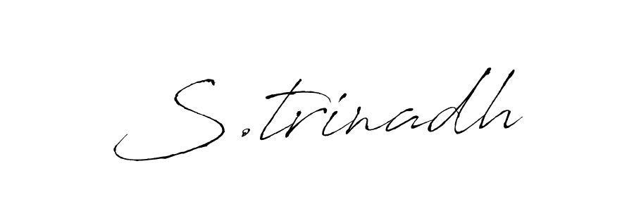 if you are searching for the best signature style for your name S.trinadh. so please give up your signature search. here we have designed multiple signature styles  using Antro_Vectra. S.trinadh signature style 6 images and pictures png