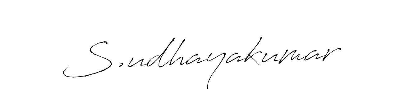 How to make S.udhayakumar name signature. Use Antro_Vectra style for creating short signs online. This is the latest handwritten sign. S.udhayakumar signature style 6 images and pictures png