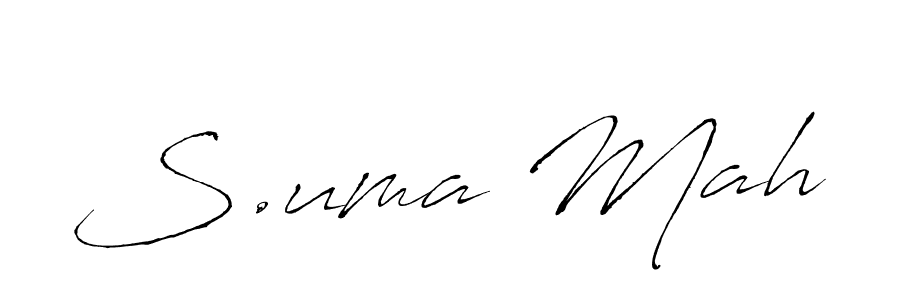 Once you've used our free online signature maker to create your best signature Antro_Vectra style, it's time to enjoy all of the benefits that S.uma Mah name signing documents. S.uma Mah signature style 6 images and pictures png