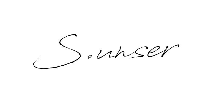S.unser stylish signature style. Best Handwritten Sign (Antro_Vectra) for my name. Handwritten Signature Collection Ideas for my name S.unser. S.unser signature style 6 images and pictures png