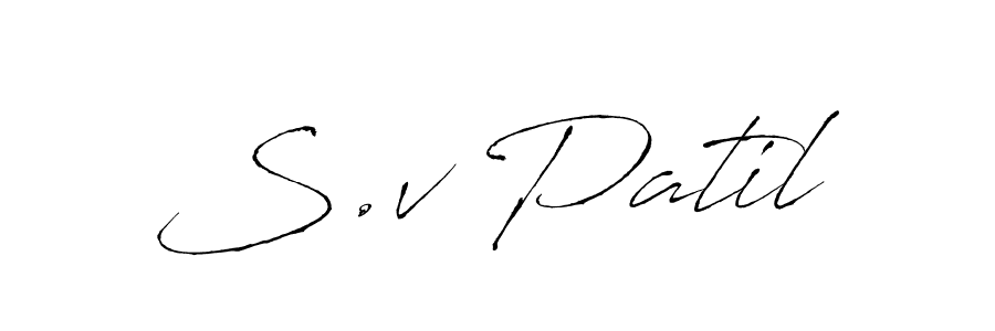 Also we have S.v Patil name is the best signature style. Create professional handwritten signature collection using Antro_Vectra autograph style. S.v Patil signature style 6 images and pictures png