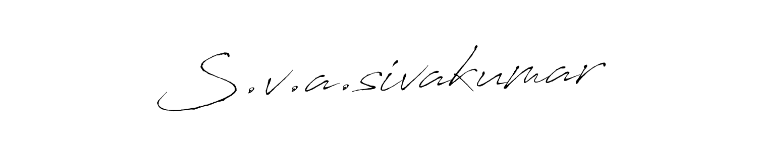 Use a signature maker to create a handwritten signature online. With this signature software, you can design (Antro_Vectra) your own signature for name S.v.a.sivakumar. S.v.a.sivakumar signature style 6 images and pictures png