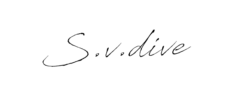 Similarly Antro_Vectra is the best handwritten signature design. Signature creator online .You can use it as an online autograph creator for name S.v.dive. S.v.dive signature style 6 images and pictures png