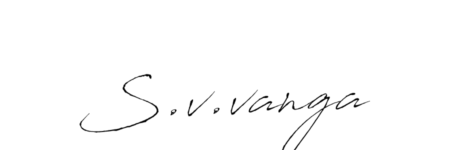 The best way (Antro_Vectra) to make a short signature is to pick only two or three words in your name. The name S.v.vanga include a total of six letters. For converting this name. S.v.vanga signature style 6 images and pictures png