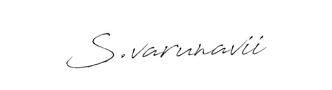 How to make S.varunavii name signature. Use Antro_Vectra style for creating short signs online. This is the latest handwritten sign. S.varunavii signature style 6 images and pictures png