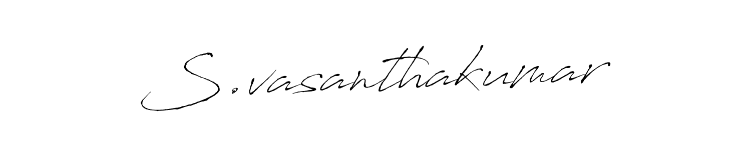 S.vasanthakumar stylish signature style. Best Handwritten Sign (Antro_Vectra) for my name. Handwritten Signature Collection Ideas for my name S.vasanthakumar. S.vasanthakumar signature style 6 images and pictures png