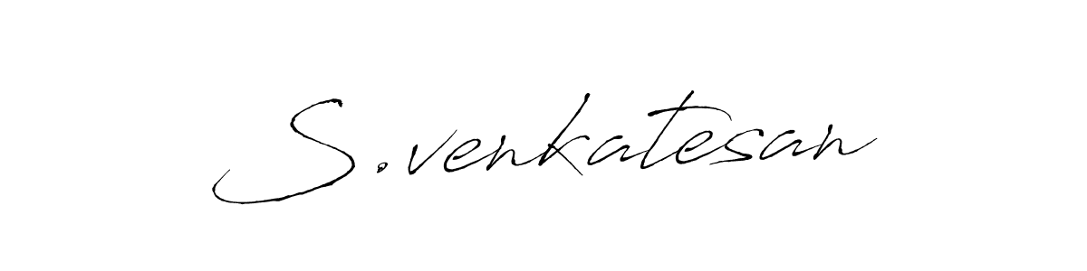 How to make S.venkatesan name signature. Use Antro_Vectra style for creating short signs online. This is the latest handwritten sign. S.venkatesan signature style 6 images and pictures png