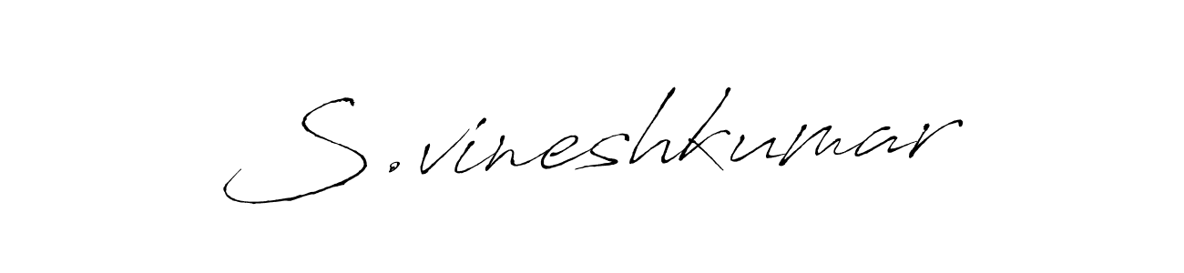 This is the best signature style for the S.vineshkumar name. Also you like these signature font (Antro_Vectra). Mix name signature. S.vineshkumar signature style 6 images and pictures png