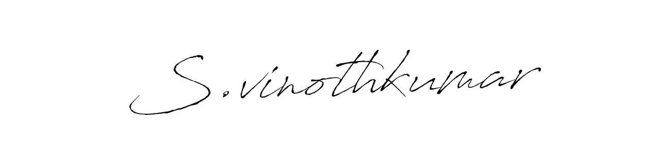 S.vinothkumar stylish signature style. Best Handwritten Sign (Antro_Vectra) for my name. Handwritten Signature Collection Ideas for my name S.vinothkumar. S.vinothkumar signature style 6 images and pictures png