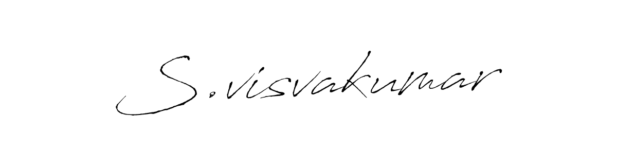 Similarly Antro_Vectra is the best handwritten signature design. Signature creator online .You can use it as an online autograph creator for name S.visvakumar. S.visvakumar signature style 6 images and pictures png