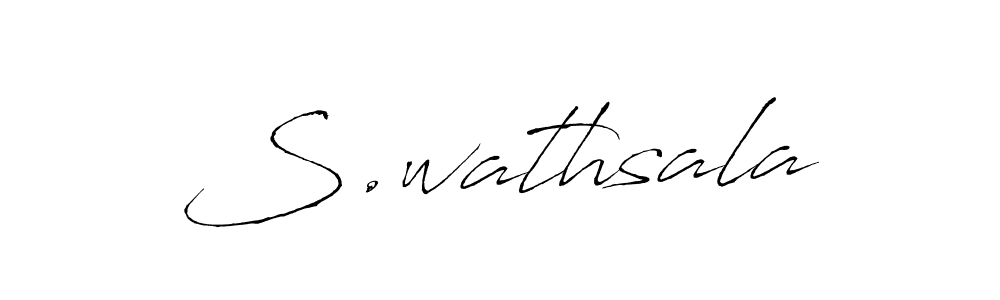 Once you've used our free online signature maker to create your best signature Antro_Vectra style, it's time to enjoy all of the benefits that S.wathsala name signing documents. S.wathsala signature style 6 images and pictures png