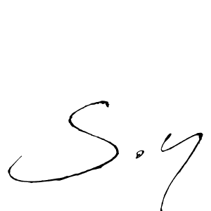 You should practise on your own different ways (Antro_Vectra) to write your name (S.y) in signature. don't let someone else do it for you. S.y signature style 6 images and pictures png