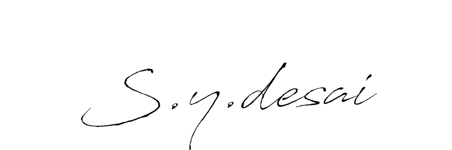 Once you've used our free online signature maker to create your best signature Antro_Vectra style, it's time to enjoy all of the benefits that S.y.desai name signing documents. S.y.desai signature style 6 images and pictures png