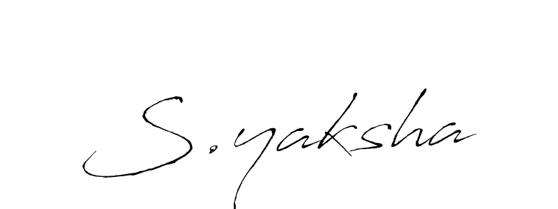 It looks lik you need a new signature style for name S.yaksha. Design unique handwritten (Antro_Vectra) signature with our free signature maker in just a few clicks. S.yaksha signature style 6 images and pictures png