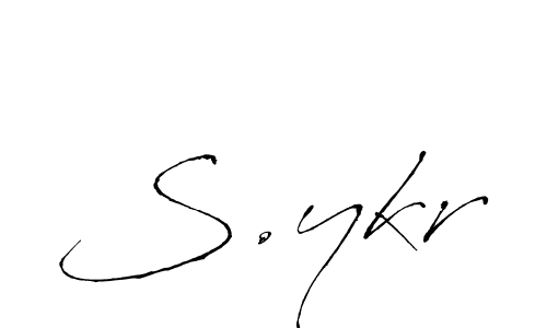 Once you've used our free online signature maker to create your best signature Antro_Vectra style, it's time to enjoy all of the benefits that S.ykr name signing documents. S.ykr signature style 6 images and pictures png