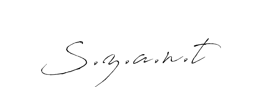You can use this online signature creator to create a handwritten signature for the name S.z.a.n.t. This is the best online autograph maker. S.z.a.n.t signature style 6 images and pictures png