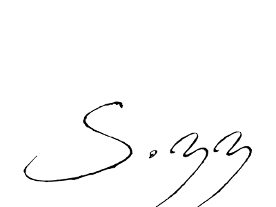 Antro_Vectra is a professional signature style that is perfect for those who want to add a touch of class to their signature. It is also a great choice for those who want to make their signature more unique. Get S.zz name to fancy signature for free. S.zz signature style 6 images and pictures png