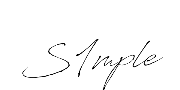 Once you've used our free online signature maker to create your best signature Antro_Vectra style, it's time to enjoy all of the benefits that S1mple name signing documents. S1mple signature style 6 images and pictures png