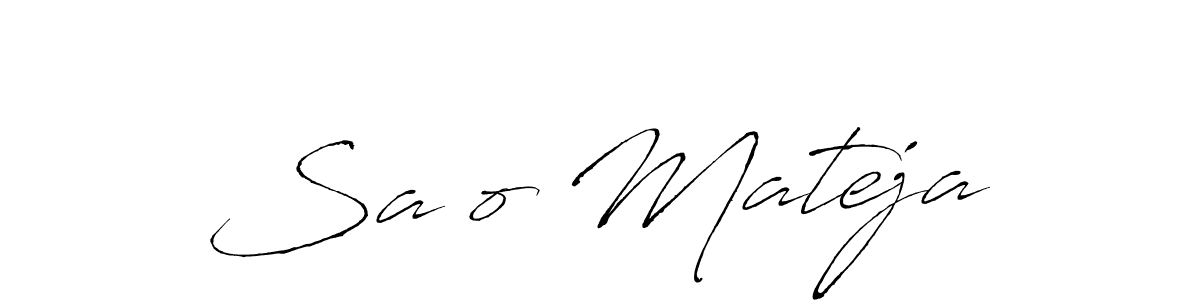 Design your own signature with our free online signature maker. With this signature software, you can create a handwritten (Antro_Vectra) signature for name Sašo Mateja. Sašo Mateja signature style 6 images and pictures png