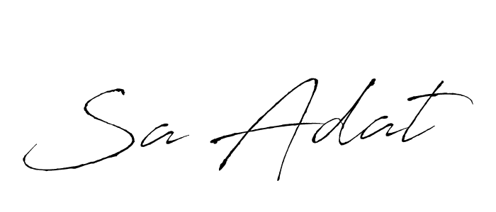 It looks lik you need a new signature style for name Sa Adat. Design unique handwritten (Antro_Vectra) signature with our free signature maker in just a few clicks. Sa Adat signature style 6 images and pictures png