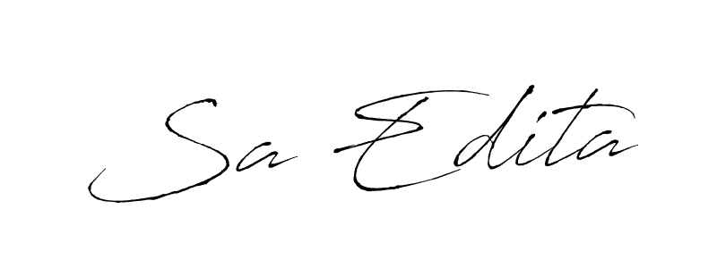 Also we have Sa Edita name is the best signature style. Create professional handwritten signature collection using Antro_Vectra autograph style. Sa Edita signature style 6 images and pictures png