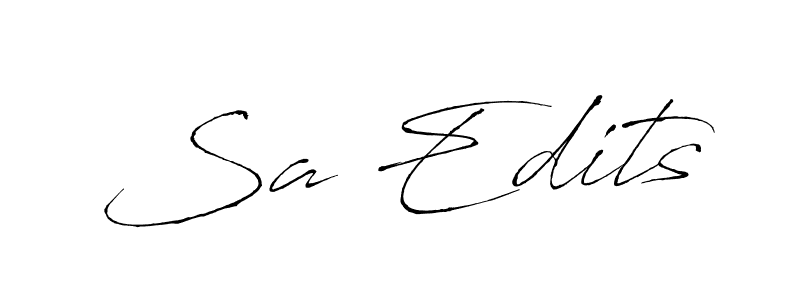 Use a signature maker to create a handwritten signature online. With this signature software, you can design (Antro_Vectra) your own signature for name Sa Edits. Sa Edits signature style 6 images and pictures png
