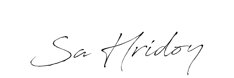 Use a signature maker to create a handwritten signature online. With this signature software, you can design (Antro_Vectra) your own signature for name Sa Hridoy. Sa Hridoy signature style 6 images and pictures png